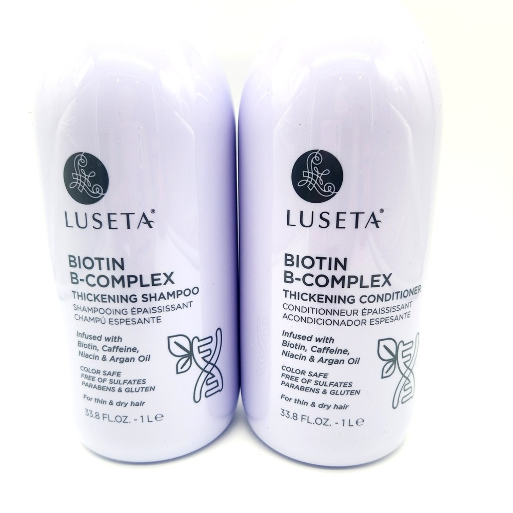 Luseta Biotin B-Complex Thickening Shampoo + Conditioner 33.8 oz Set Hair Growth - Picture 5 of 5